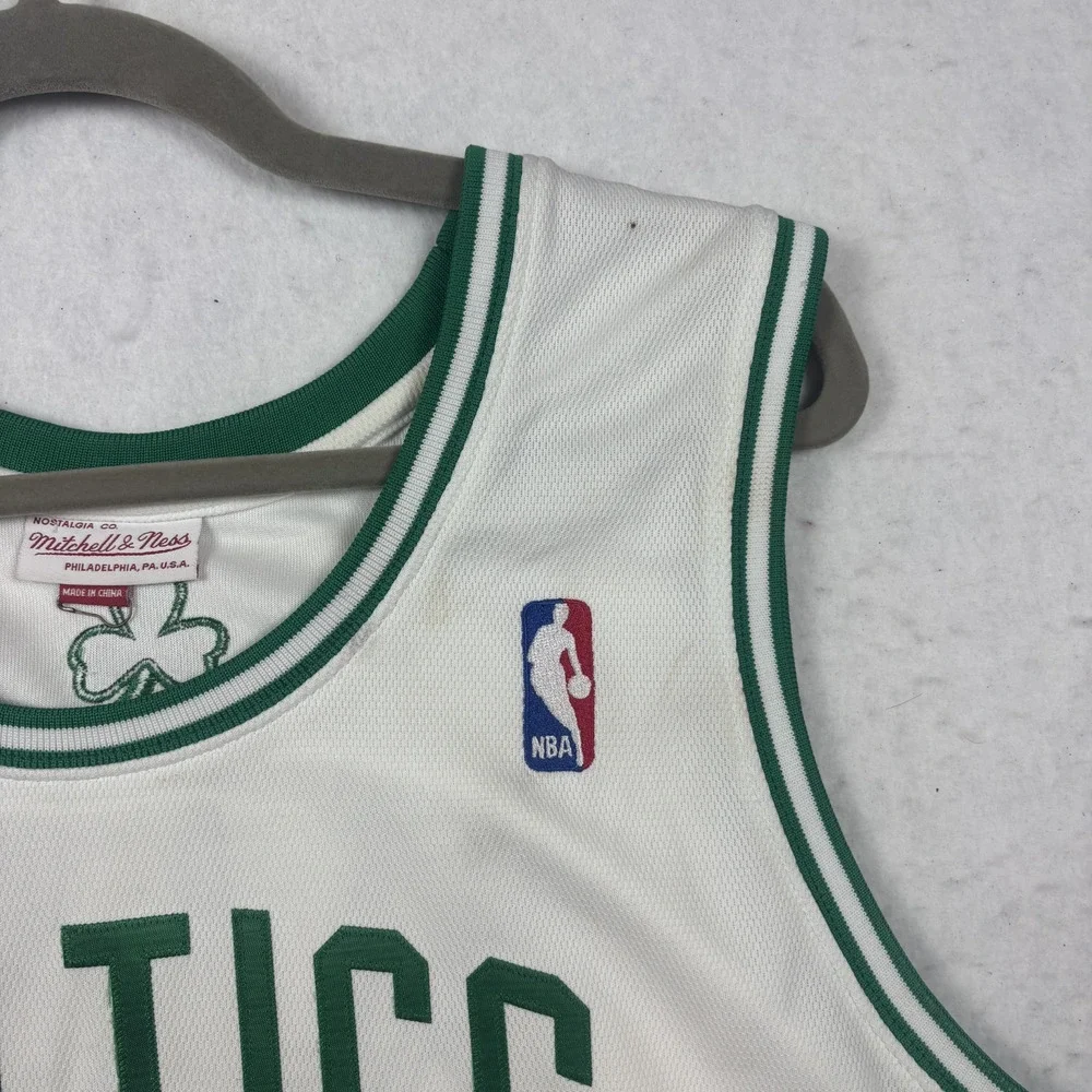 MITCHELL & NESS RAY ALLEN BOSTON CELTICS #20 WHITE GREEN JERSEY MEN'S XL